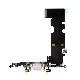 Flet kabl za iPhone 8 Plus sa konektorom punjenja beli.