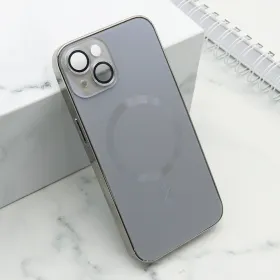 Futrola - maska ELEGANT METAL MAGSAFE za iPhone 13 (6.1) siva (MS).
