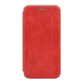 Futrola - maska Teracell Leather za Huawei P40 Pro crvena.