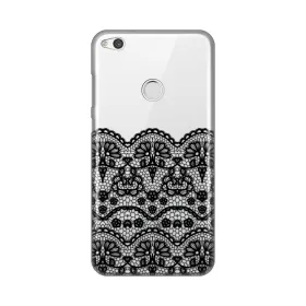 Silikonska futrola - maska print Skin Za Huawei Honor 8 Lite/P8 Lite (2017)/P9 Lite (2017) Black Lace.