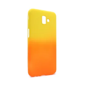 Futrola - maska Double summer vibe za Samsung J610FN Galaxy J6 Plus narandzasto-zuta.