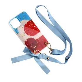 Futrola - maska Fashion Strap Glitter za iPhone 11 Pro 5.8 plava.