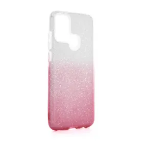 Futrola - maska Double Crystal Dust za Huawei Honor 9A roze srebrna.