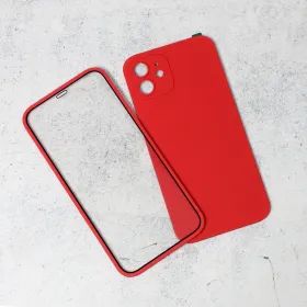 Futrola - maska Slim 360 Full za iPhone 12 6.1 crvena.