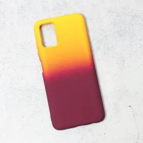 Futrola - maska Double Color za Samsung A037 Galaxy A03s zuto-ljubicasta.