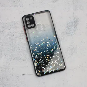 Futrola - maska Frame Glitter za Samsung A217F Galaxy A21s crna.