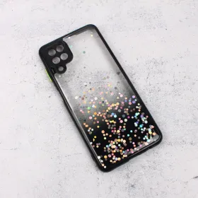 Futrola - maska Frame Glitter za Samsung A125F Galaxy A12 crna.
