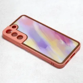 Futrola - maska Candy Marble za Samsung Galaxy S22 Plus 5G svetlo ljubicasta.