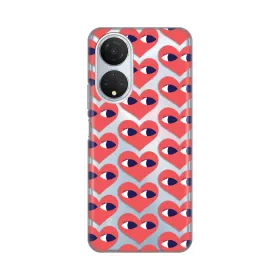 Silikonska futrola - maska print Skin za Huawei Honor X7 Eye Heart Pattern.