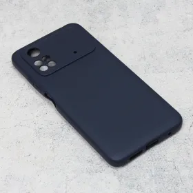 Futrola - maska Teracell Giulietta za Xiaomi Poco M4 Pro 4G mat tamno plava.