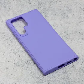 Futrola - maska 3D Camera za Samsung Galaxy S22 Ultra 5G ljubicasta.