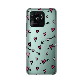 Silikonska futrola - maska print Skin za Xiaomi Redmi 10C Heart Pattern.