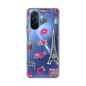 Silikonska futrola - maska print Skin za Huawei Nova Y70/Nova Y70 Plus Love Paris.