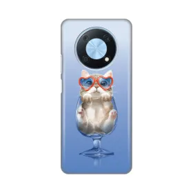 Silikonska futrola - maska print za Huawei nova Y90 Funny Cat.