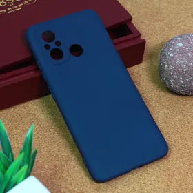 Futrola - maska Teracell Giulietta za Xiaomi Redmi 12C mat tamno plava.