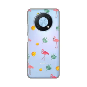 Silikonska futrola - maska print Skin za Huawei Nova Y90 Flamingo.