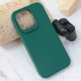 Futrola - maska 3D Camera za iPhone 15 Pro 6.1 tamno zelena.