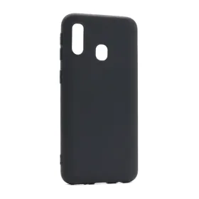 Futrola - maska ultra tanki KOLOR za Samsung A405F Galaxy A40 crna (MS).