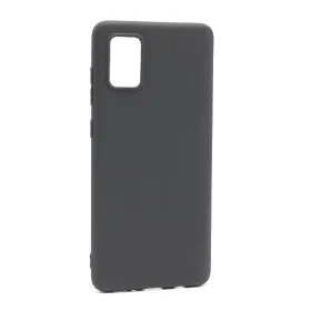Futrola - maska ultra tanki KOLOR za Samsung A715F Galaxy A71 crna (MS).