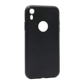 Futrola - maska ultra tanki KOLOR za iPhone XR crna (MS).