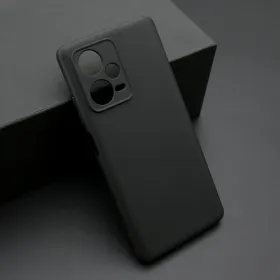 Futrola - maska ultra tanki KOLOR za Xiaomi Redmi Note 12 Pro Plus crna (MS).