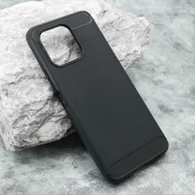 Silikonska futrola - maska BRUSHED za Huawei Honor X6a crna (MS).