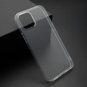 Futrola - maska ultra tanki PROTECT silikon za iPhone 12 Pro Max (6.7) providna (bela) (MS).