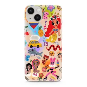 Futrola - maska ultra tanki print CLEAR za iPhone 14 (6.1) ND0326 (MS).