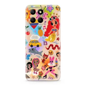 Futrola - maska ultra tanki print CLEAR za Huawei Honor X6 ND0326 (MS).