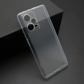 Futrola - maska ultra tanki PROTECT silikon za Xiaomi Redmi Note 12 Pro Plus providna (bela) (MS).