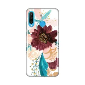 Silikonska futrola - maska print za Huawei P30 Lite Purple Flower.