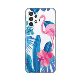 Silikonska futrola - maska print Skin za Samsung A325 Galaxy A32 4G Summer Flamingo.