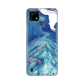 Silikonska futrola - maska print za Realme C25/C21Y/C25Y Blue Marble.