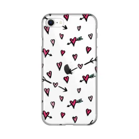 Silikonska futrola - maska print Skin za iPhone 7/8/SE 2020/2022 Heart Pattern.