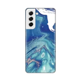 Silikonska futrola - maska print za Samsung G990 Galaxy S21 FE Blue Marble.