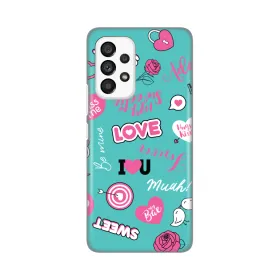 Silikonska futrola - maska print za Samsung A536 Galaxy A53 5G Love.