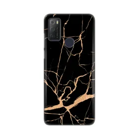 Silikonska futrola - maska print za Alcatel 1S (2021)/3L (2021)/A1 Alpha 21 All Black.