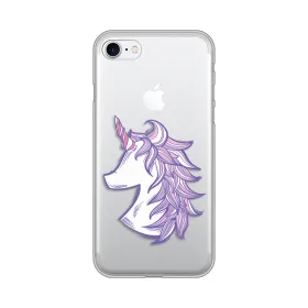 Silikonska futrola - maska print Skin za iPhone 7/8/SE 2020/2022 Purple Unicorn.
