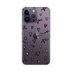 Silikonska futrola - maska print Skin za iPhone 14 Pro Max 6.7 Heart Pattern.