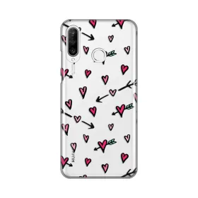 Silikonska futrola - maska print Skin za Huawei P30 Lite Heart Pattern.