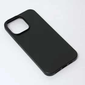 Silikonska futrola - maska Skin za iPhone 14 Pro Max 6.7 mat crna.