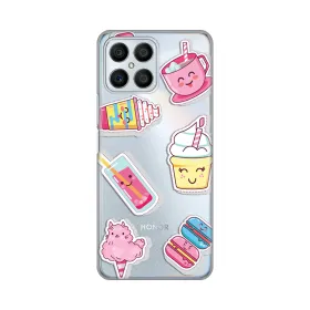 Silikonska futrola - maska print Skin za Huawei Honor X8 Ice cream.