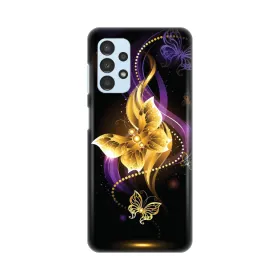 Silikonska futrola - maska print Skin za Samsung A135 Galaxy A13 4G Golden butterfly.