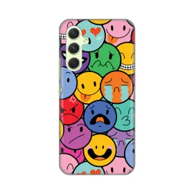 Silikonska futrola - maska print Skin za Samsung A546B Galaxy A54 5G Smiles.
