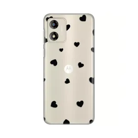 Silikonska futrola - maska print Skin za Motorola Moto E13 Hearts.