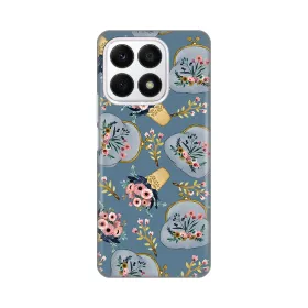 Silikonska futrola - maska print za Huawei Honor X8a Retro Blue.