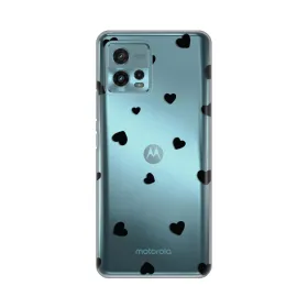 Silikonska futrola - maska print Skin za Motorola Moto G72 Hearts.