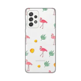 Silikonska futrola - maska print Skin za Samsung A525 Galaxy A52 4G/A526 Galaxy A52 5G/A528B Galaxy A52s 5G Flamingos.
