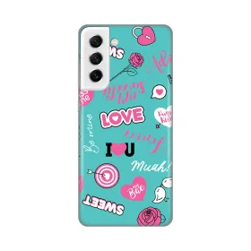 Silikonska futrola - maska print za Samsung G990 Galaxy S21 FE Love.