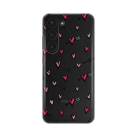 Silikonska futrola - maska print Skin za Samsung S911B Galaxy S23 Heart Pattern.